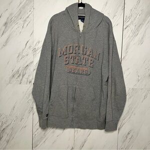 Jansport Morgan State University Bears Campus Zip Hoodie Sweatshirt SZ XXL